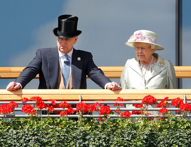 prince andrew and the queen races