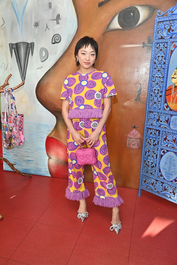 Patricia Zhou  attends the launch of the Celia B x Zandfra Rhodes High Summer 2024 collection at The Rainbow Penthouse on June 06, 2024 in London, England. (Photo by Alan Chapman/Dave Benett/Getty Images)