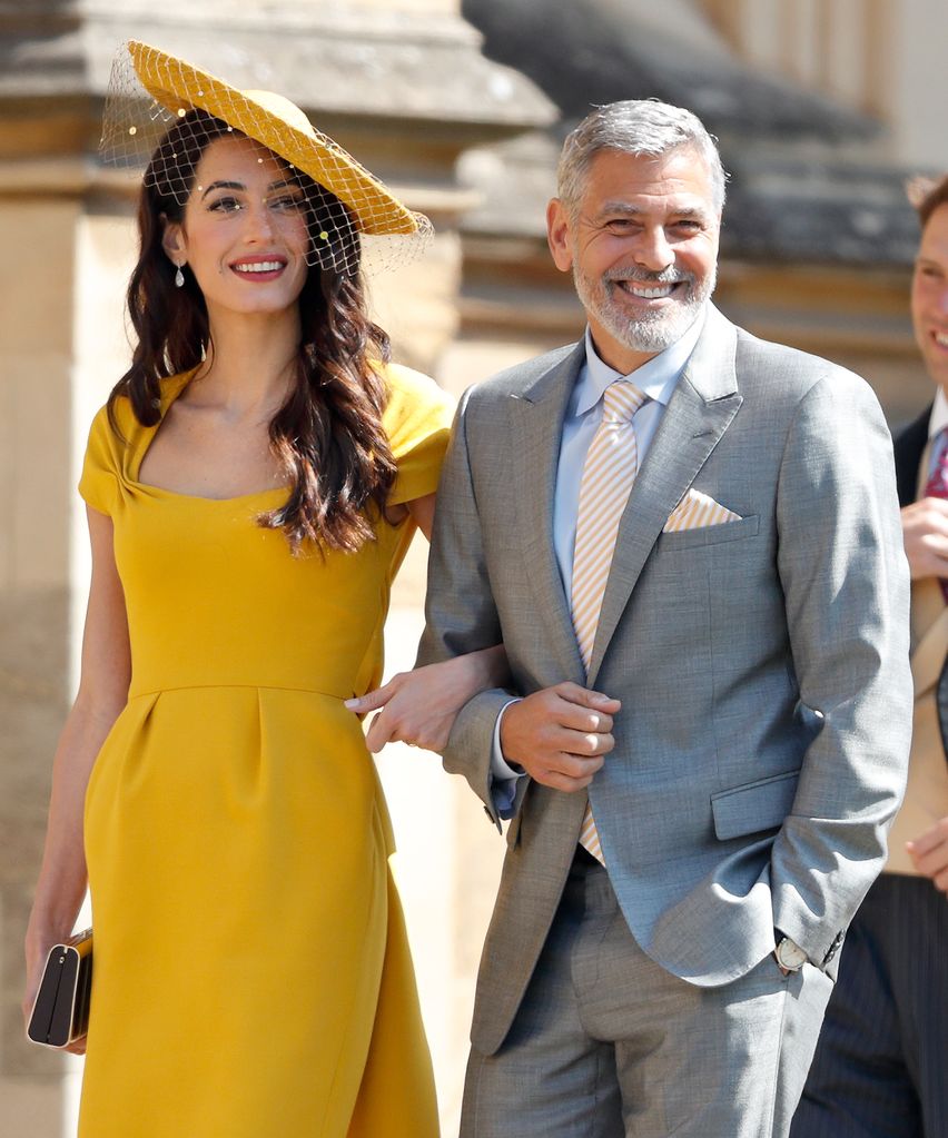 Amal and George at the Sussexes wedding
