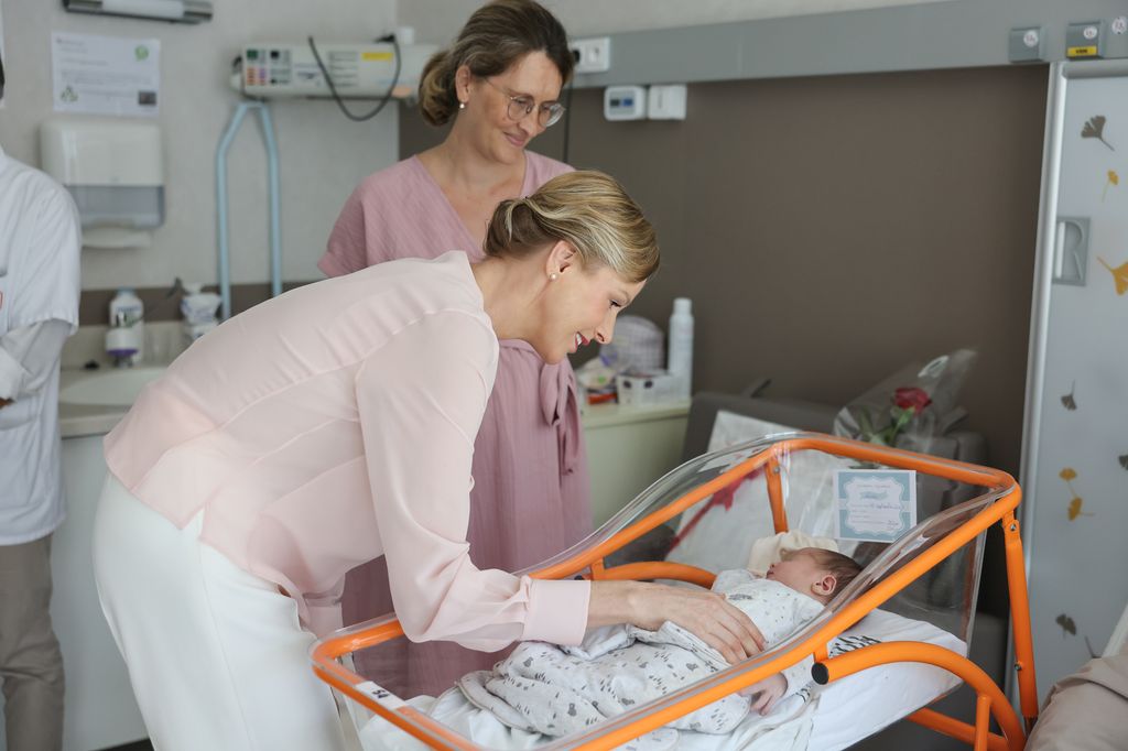 Princess Charlene visits the Princess Grace Hospital Centre