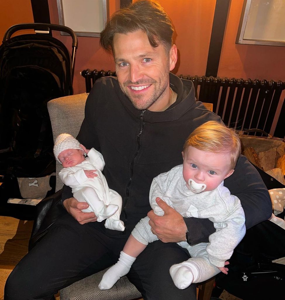 Mark with two of his nephews