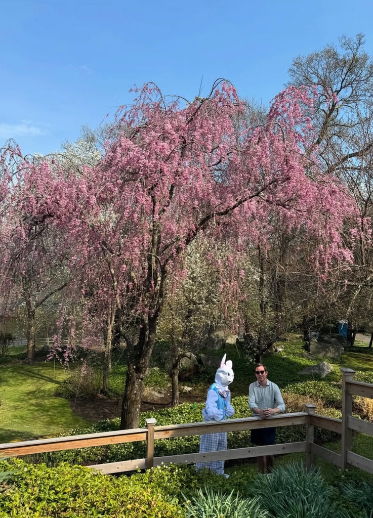 Photo shared by Jenna Bush Hager April 20, 205 featuring her husband Henry Hager during their Easter Sunday festivities