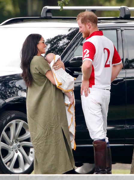 meghan markle at polo with archie