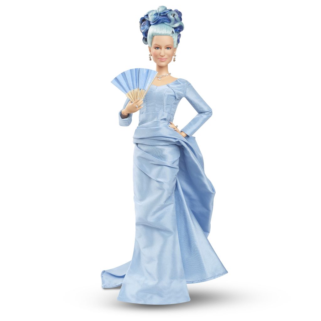 Helen Mirren's Barbie doll replicating her Cannes look