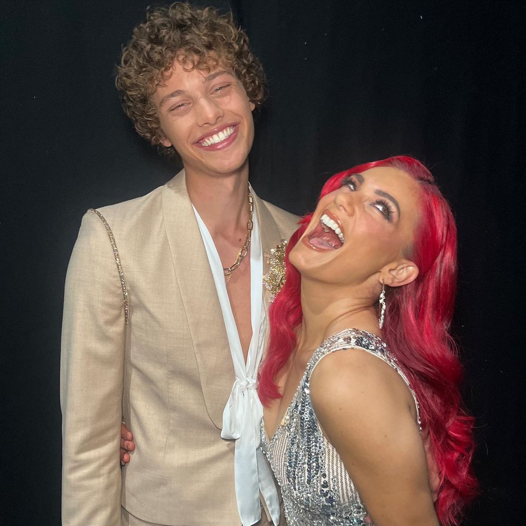 Bobby Brazier and Dianne Buswell smiling