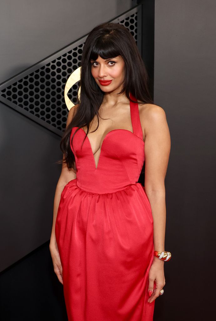 Jameela Jamil attends the 66th GRAMMY Awards at Crypto.com Arena on February 04, 2024 in Los Angeles, California. (Photo by Matt Winkelmeyer/Getty Images for The Recording Academy)