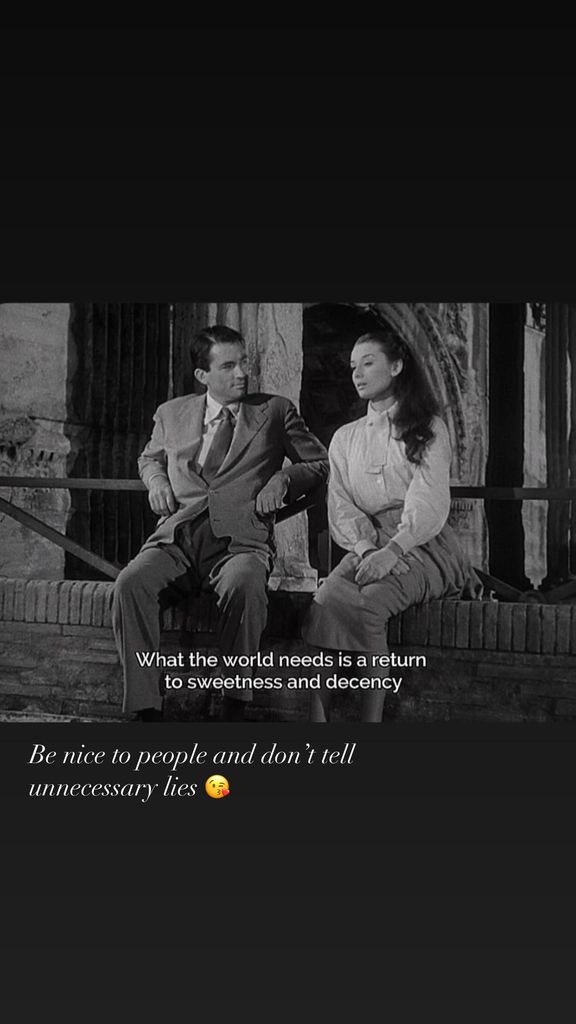 a still from a black-and-white film, overlaid with a caption and a quote from the film 