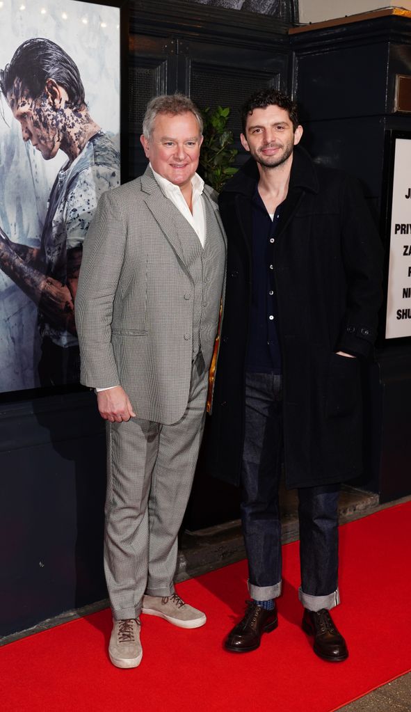 Hugh Bonneville with co-star Michael Fox 