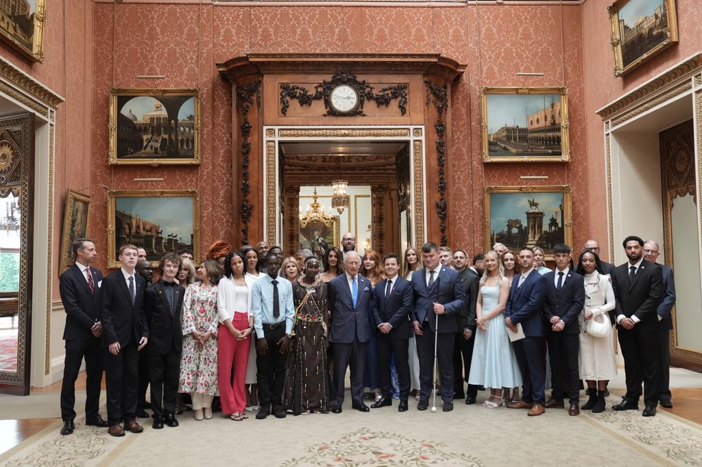 King Charles in a group photo