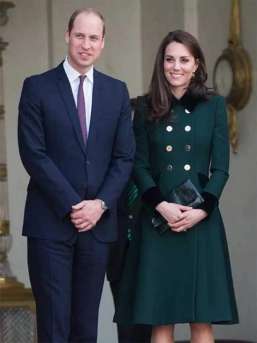 Prince William and Kate in Paris in 2017