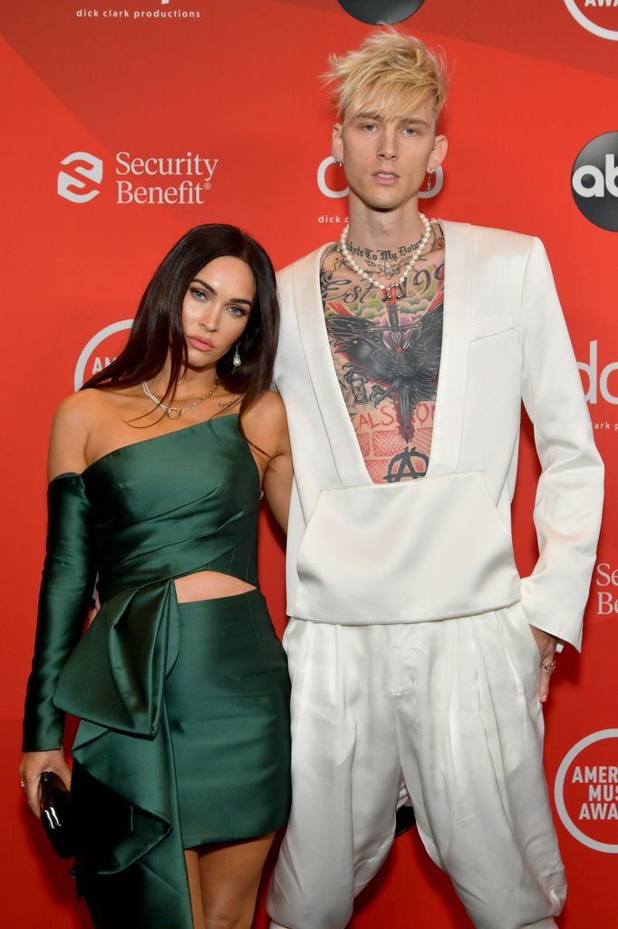 Megan Fox and Machine Gun Kelly attend the 2020 American Music Awards at Microsoft Theater on November 22, 2020