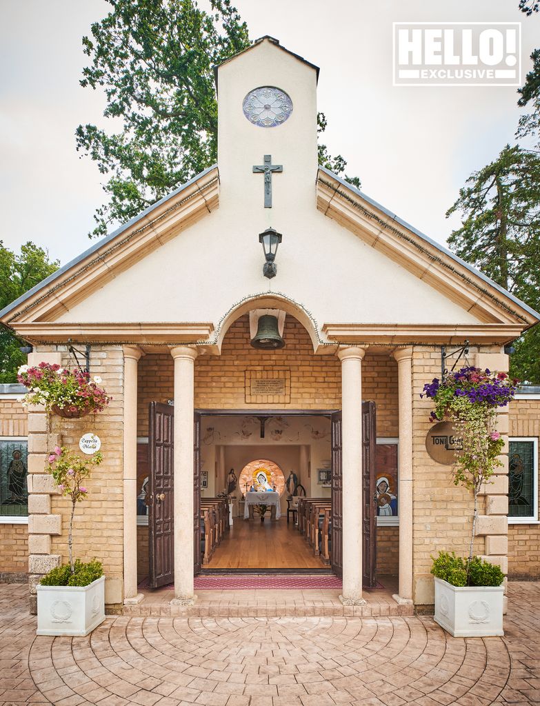  Pierre and Lilia Mascolo's Surrey home Summerdown Manor's private chapel