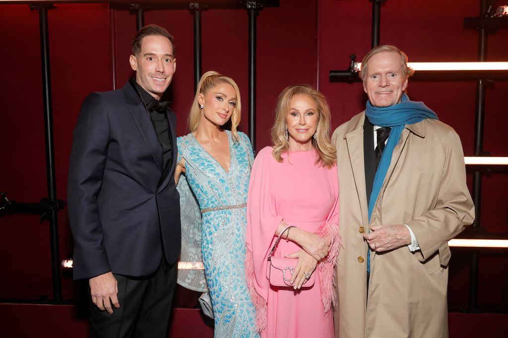 LOS ANGELES, CALIFORNIA - NOVEMBER 04: (L-R) LACMA Trustee Carter Reum, Paris Hilton, Kathy Hilton, and Richard Hilton attend the 2023 LACMA Art+Film Gala, Presented By Gucci at Los Angeles County Museum of Art on November 04, 2023 in Los Angeles, California. (Photo by Emma McIntyre/Getty Images for LACMA)