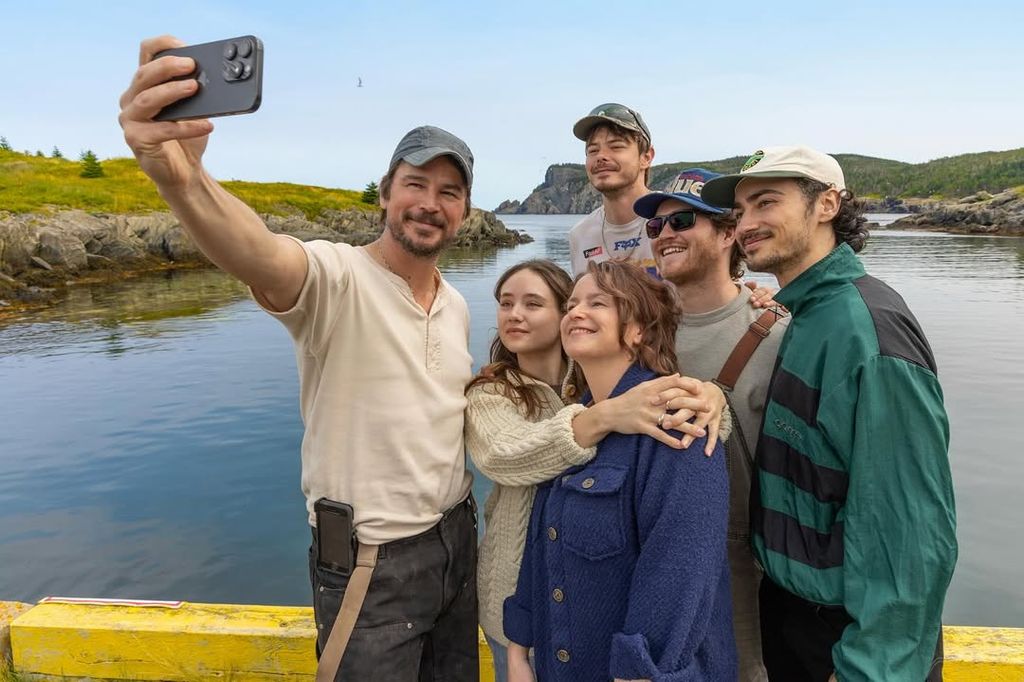 The cast of Netflix's untitled Newfoundland series, starring Josh Hartnett, courtesy of Netflix