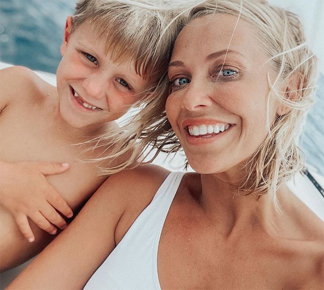 laura hamilton and son