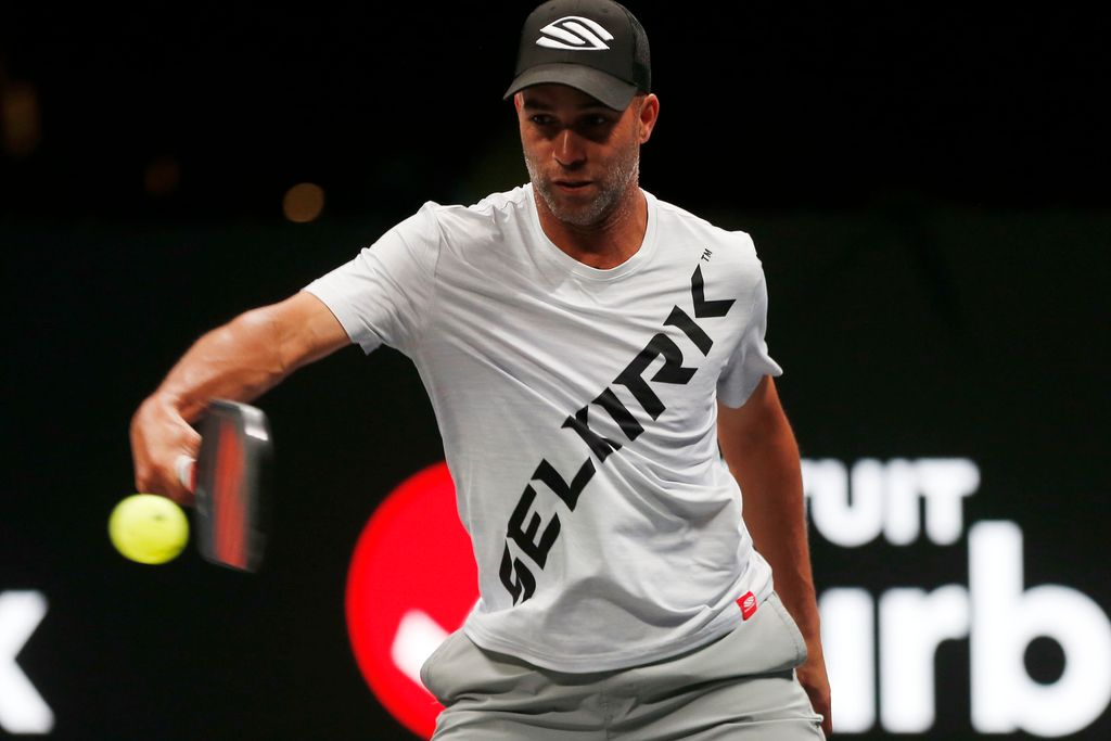 James Blake plays Pickleball