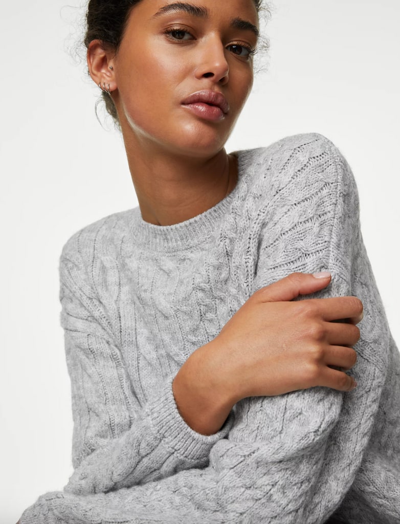M&S cable knit jumper