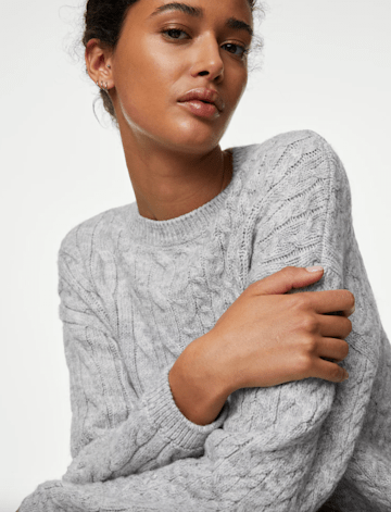 M&S cable knit jumper