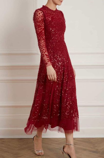 needle and thread red dress