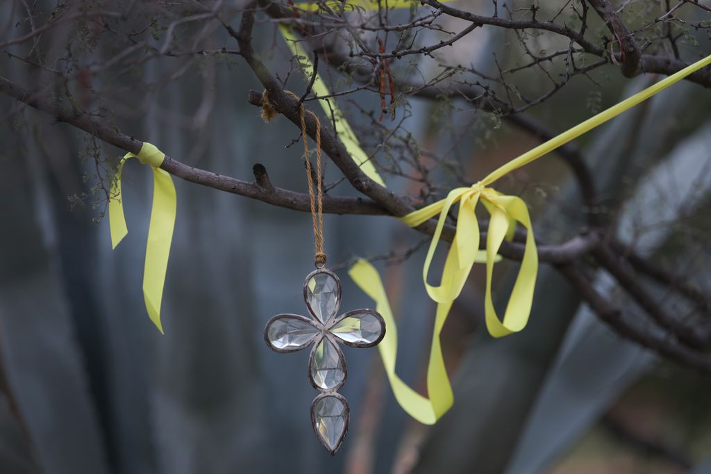 Exclusif : un expert en criminalité explique pourquoi le cas de Nancy Guthrie est « loin de devenir une affaire classée » 1 Une croix est suspendue à un arbre près de la résidence de Nancy Guthrie le 20 février 2026 à Tucson, en Arizona.