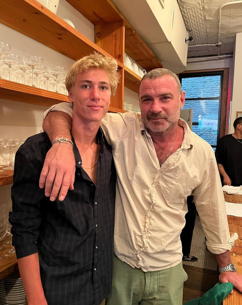 Photo shared by Liev Schreiber featuring his son with Naomi Watts, Sasha, who is moving out to USC in the fall