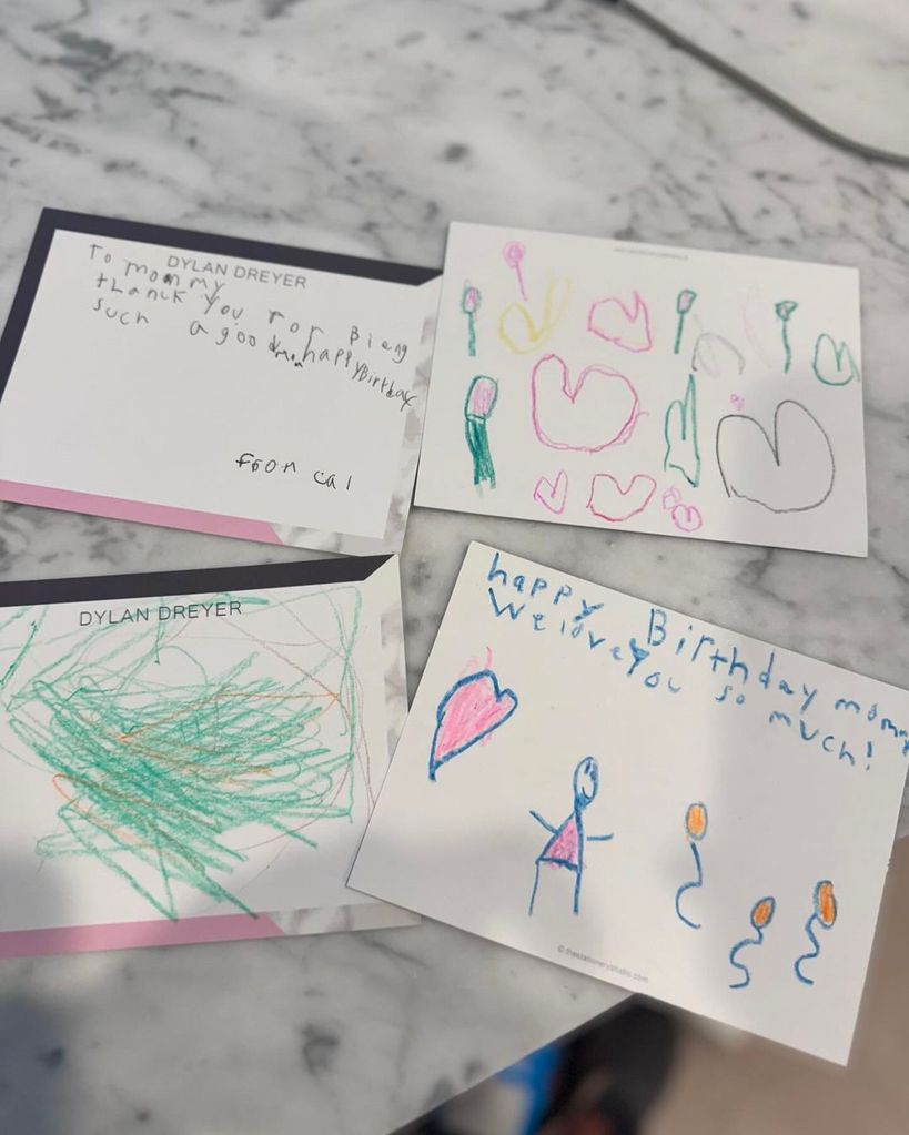 The Today Show star received some sweet messages from her sons on her birthday 