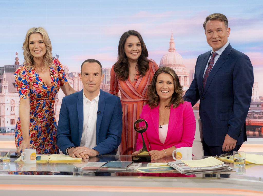 Charlotte Hawkins, Martin Lewis, Laura Tobin, Susanna Reid, Richard Arnold on Good Morning Britain