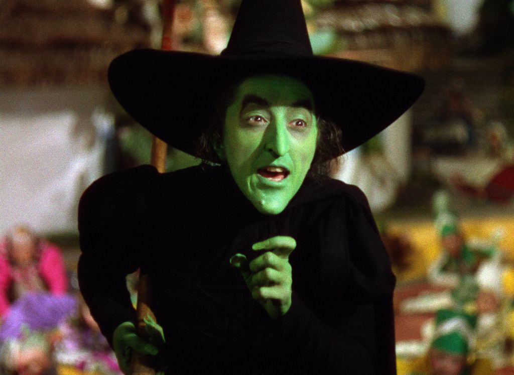 Margaret Hamilton as the Wicked Witch of the West in The Wizard of Oz