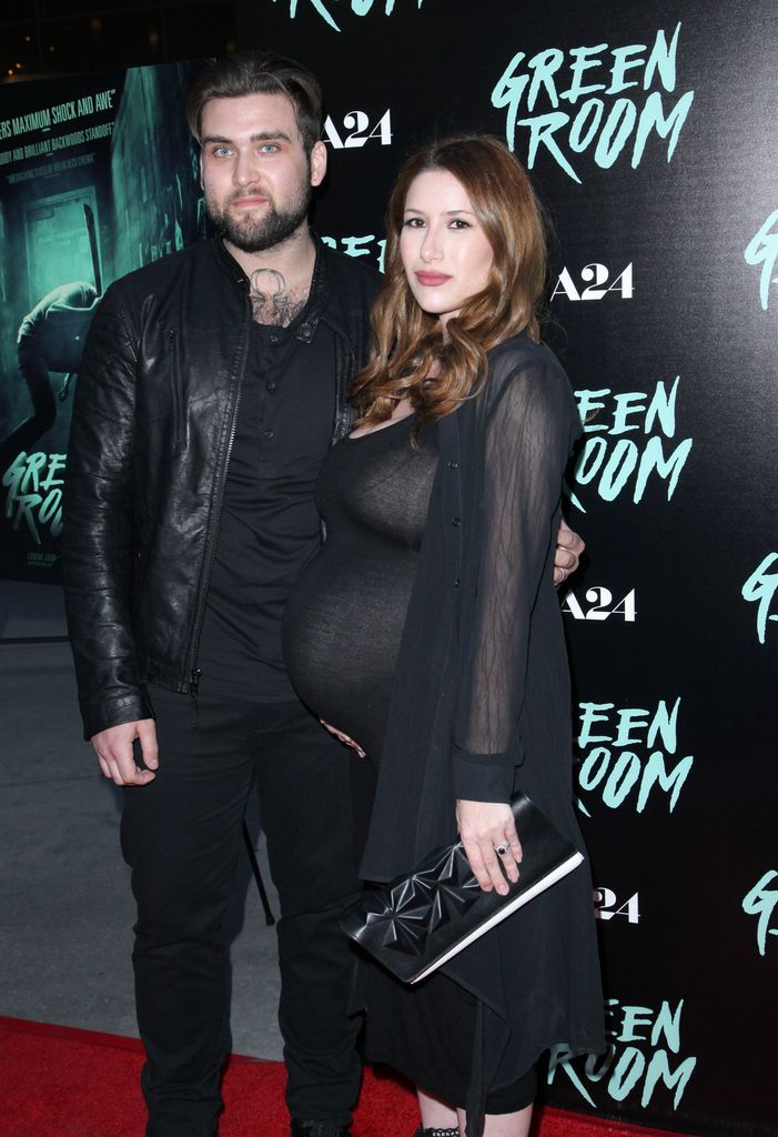 Weston Cage and his wife Danielle Cage  attend the Premiere of A24's "Green Room" at ArcLight Hollywood on April 13, 2016