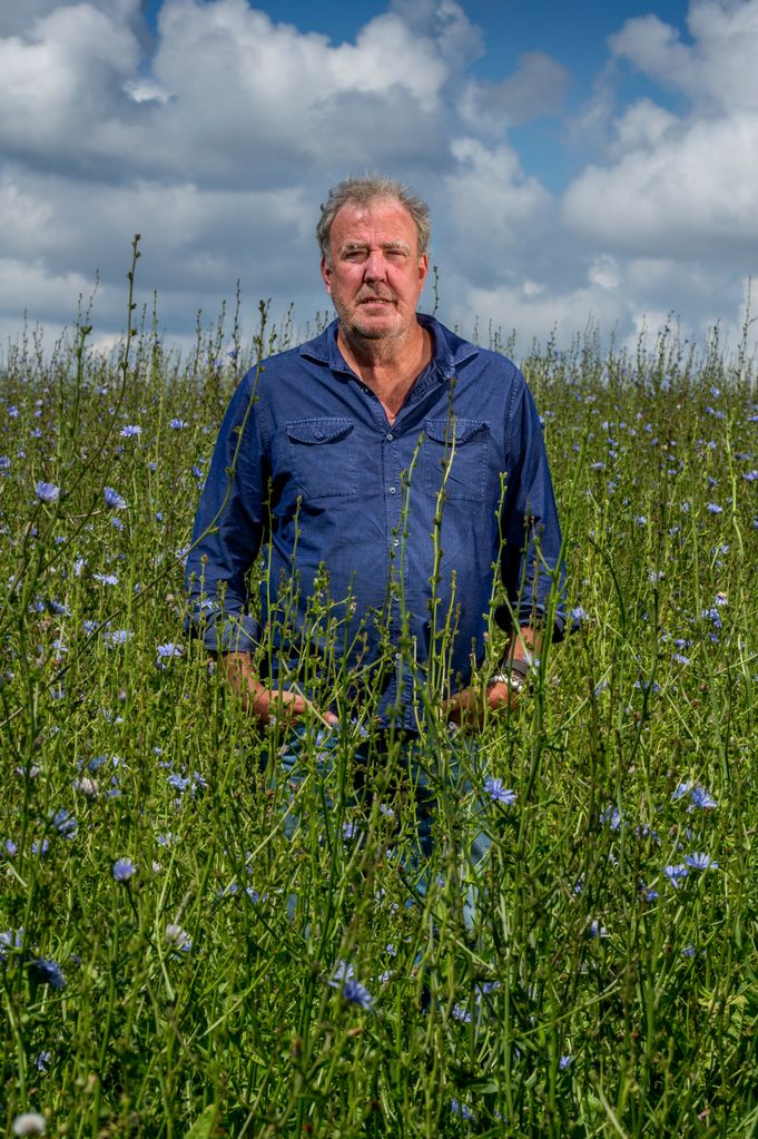 Jeremy Clarkson, presenter and journalist, pictured at his farm 'Diddly Squat' in Oxfordshire, August 12, 2021.   (