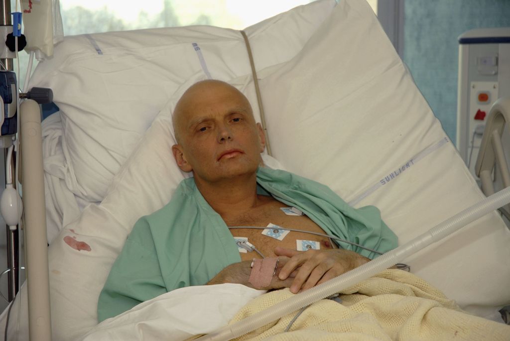Alexander Litvinenko in the Intensive Care Department of University College Hospital on November 20, 2006. 
