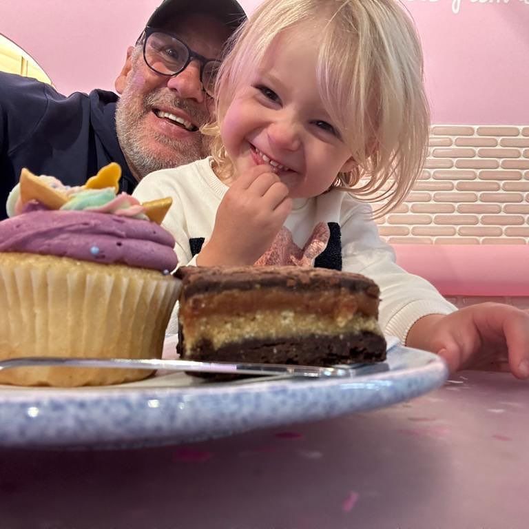 Paul merson selfie with little daughter