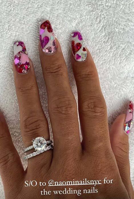 lily allen wedding nails