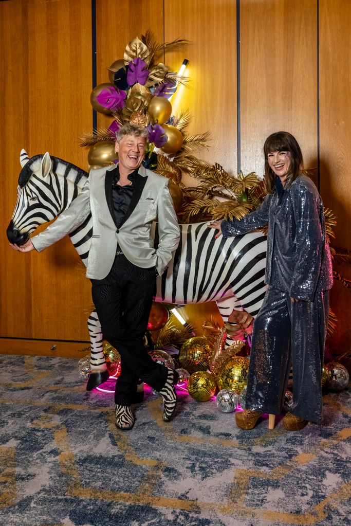 Laura Norton and her fiancé Mark Jordon at the Cure Usher Ball