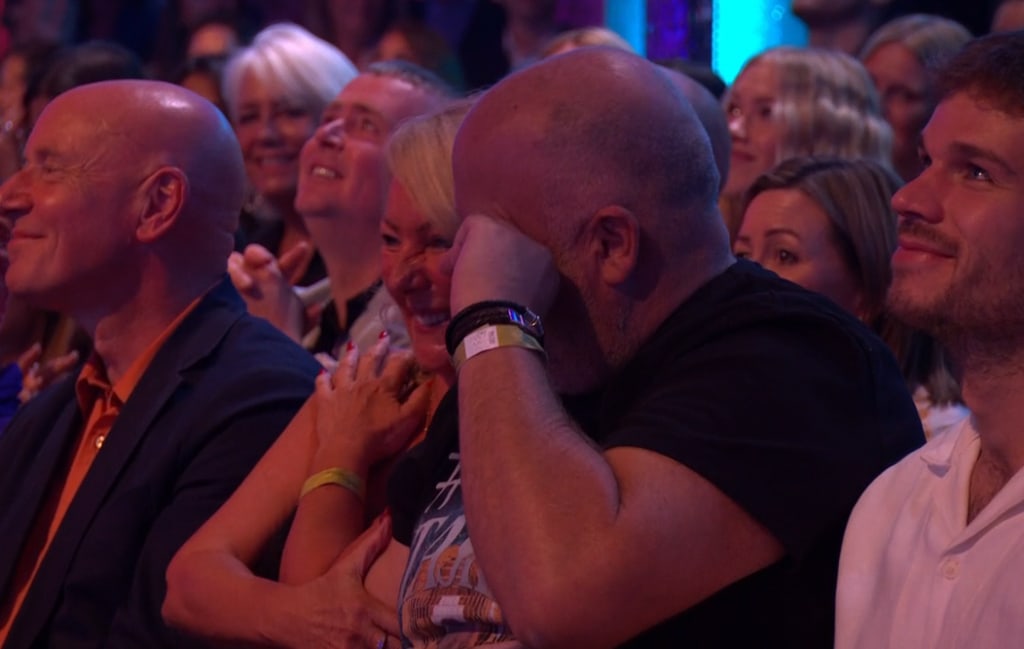 Tasha Ghouri's dad, Tarek in the Strictly audience