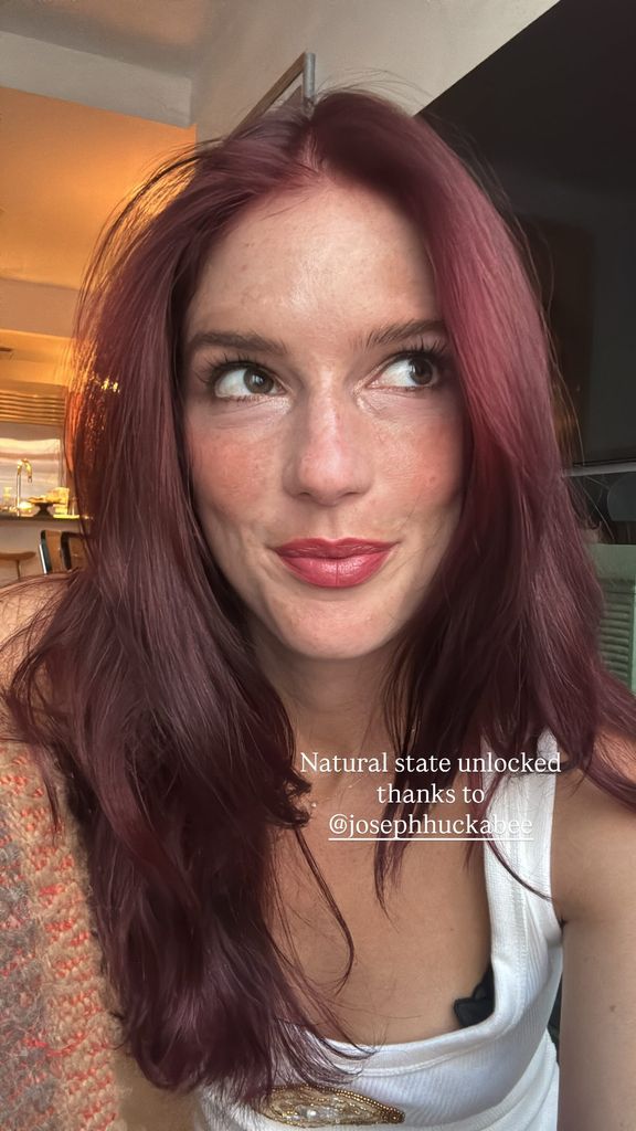 photo of maggie mcgraw smiling with new red hair