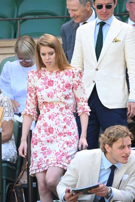 Princess Beatrice goes all out for Wimbledon in flirty little mini