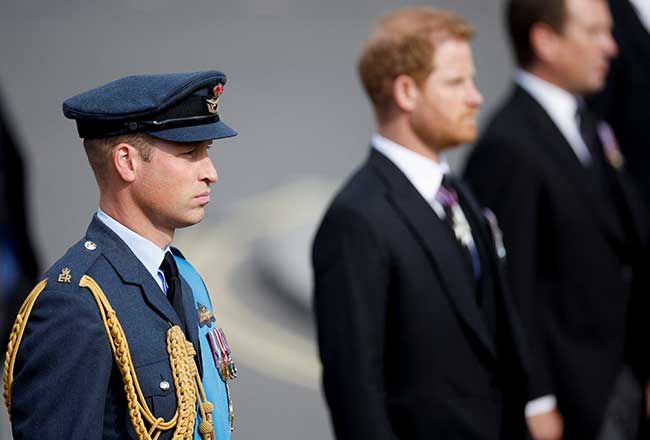 prince william harry coffin