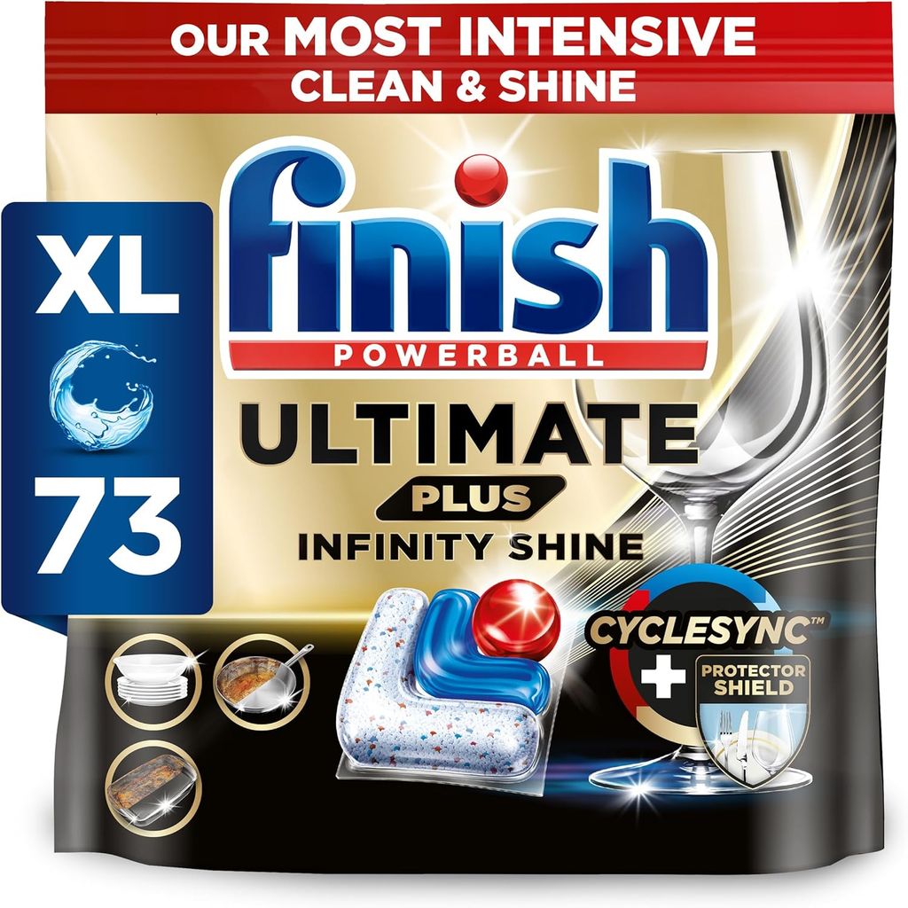 Finish Ultimate Plus Infinity Shine Dishwasher Tablets