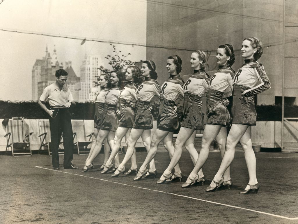 Archival footage of Rockettes in 1937