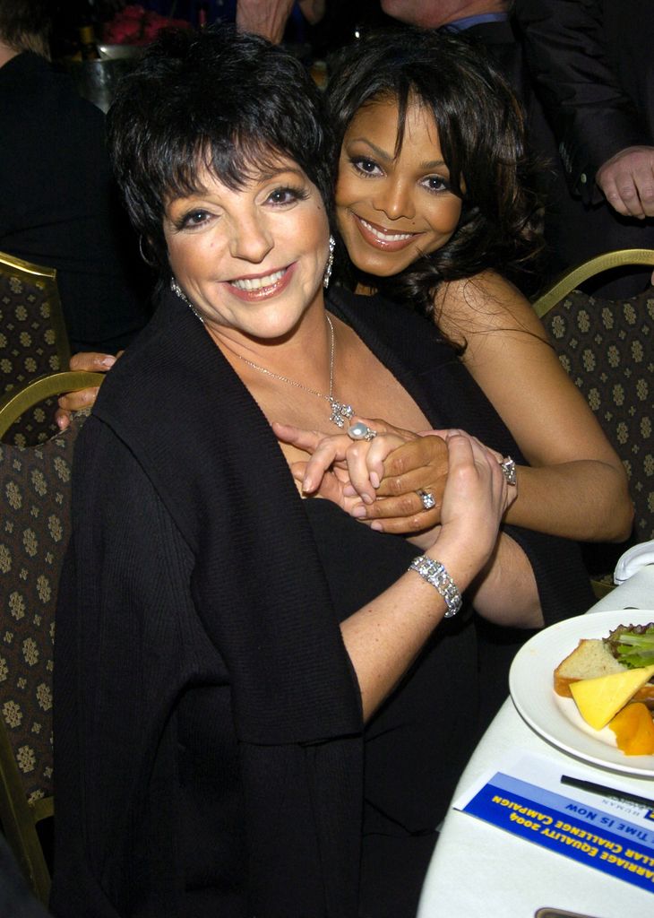 Liza Minnelli and Janet Jackson in 2002