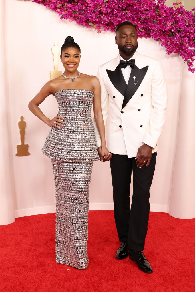Gabrielle Union-Wade and Dwyane Wade attend the 96th Annual Academy Awards 