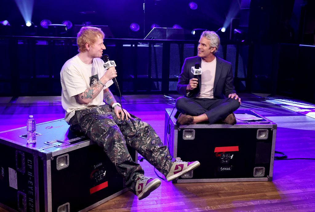 Ed Sheeran sits down with Andy Cohen for SiriusXM's Small Stage Series at Irving Plaza on September 24, 2025 in New York City.