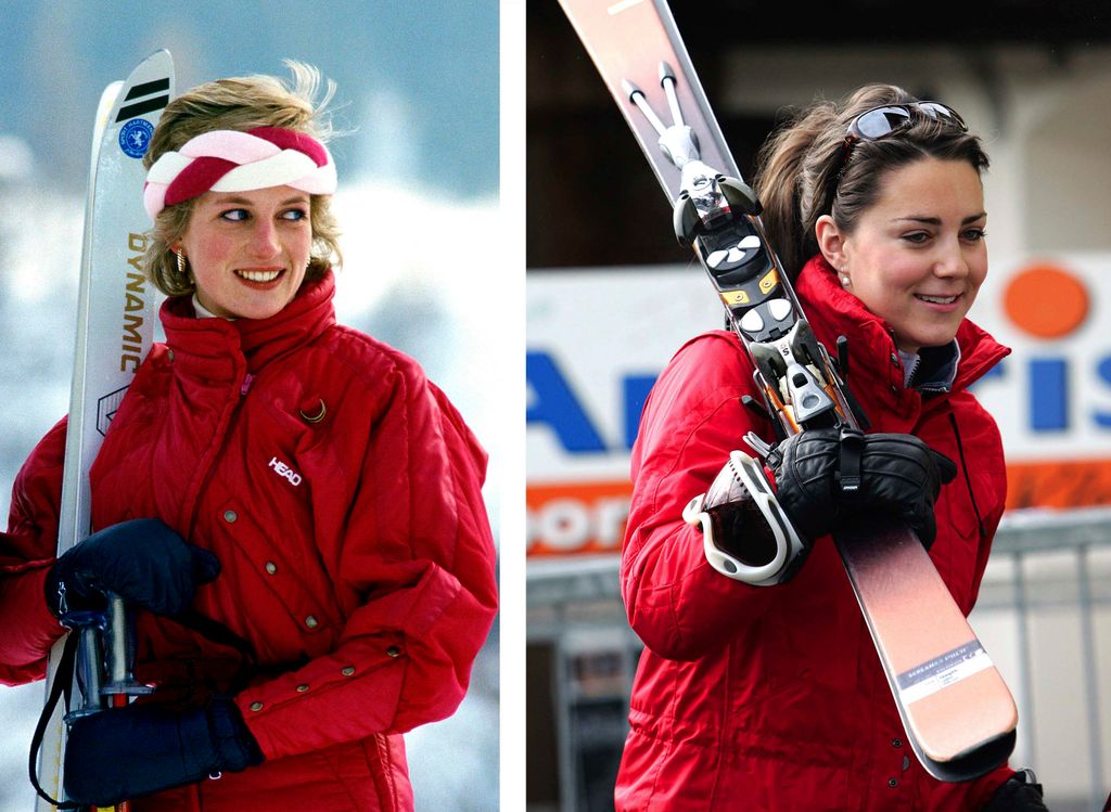 Kate took style inspiration for the slopes from Princess Diana