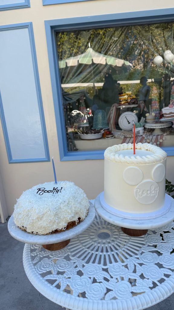 Rocky's birthday cake was Disney themed