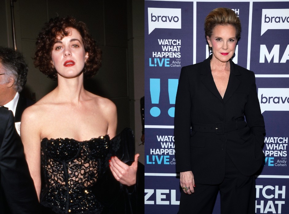 Image partagée d'Elizabeth Perkins en tant que jeune femme et aujourd'hui.