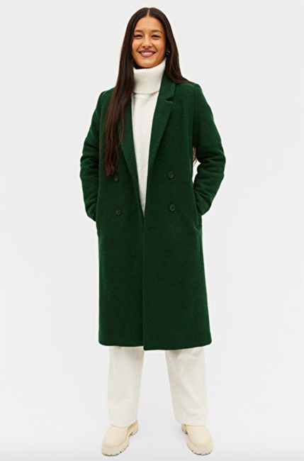 Monki green coat