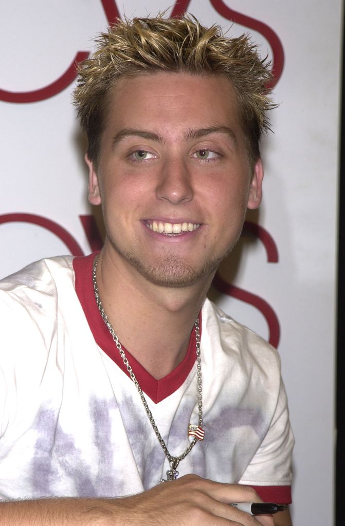 lance bass blond hair