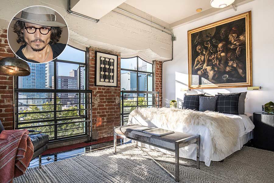 14 Johnny Depp penthouse bedroom