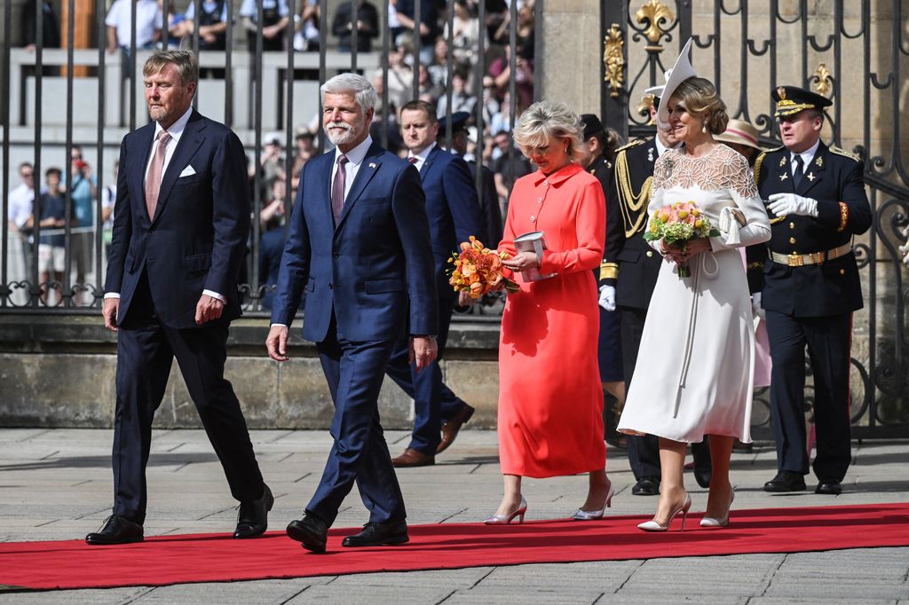 King Willem-Alexander and Queen Maxima of Netherlands are in Prague       